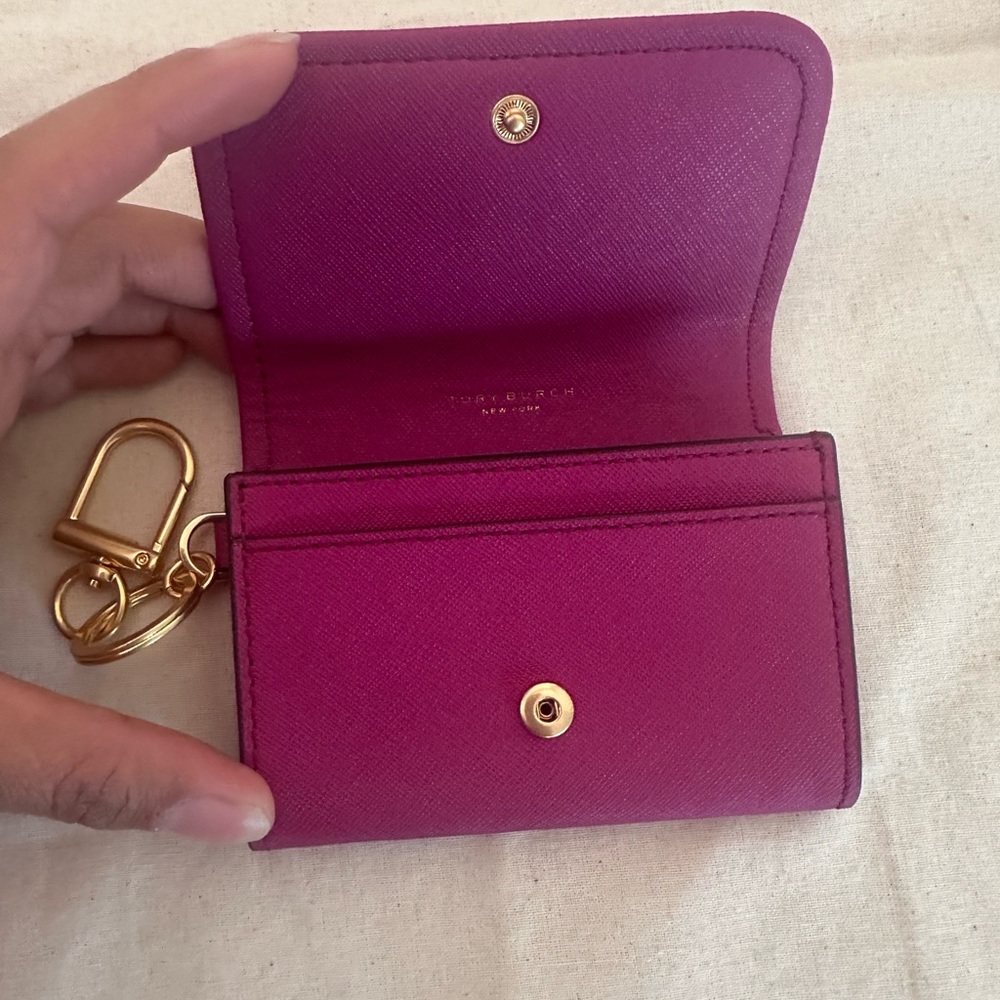 New Tory Burch Emerson chain wallet hot pink - Picture 4 of 5